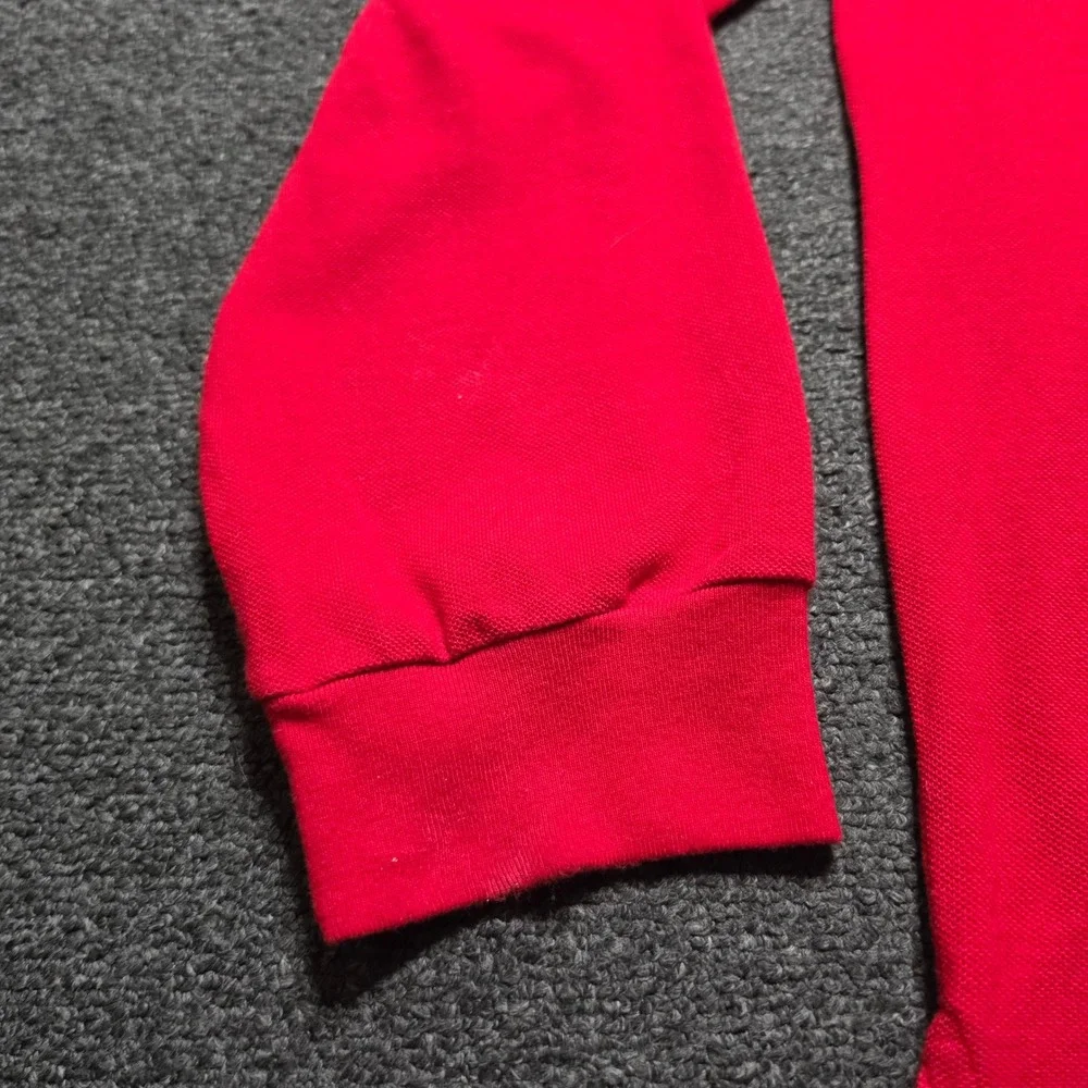 Polo Ralph Lauren Rugby Polo Long Sleeve Red Mens XXL Mesh Crest Big Pony IV